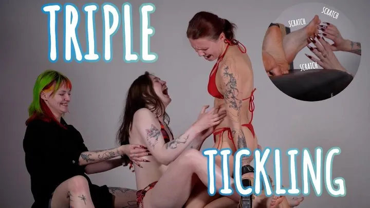 Bondagio - TAKING THE GIGGLE FROM HER: ULTIMATE THREESOME TICKLING (FHD)