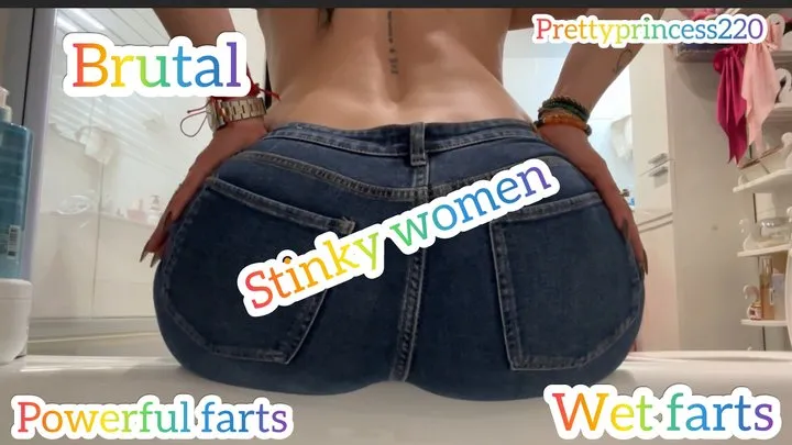 Prettyprincess - Powerful farts in jeans