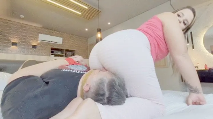 Facesitting Fantasies Mf - PUNISHING AND FARTING ON THE CELL PHONE THIEF -- BY GABRIELA BLOND - CLIP 3