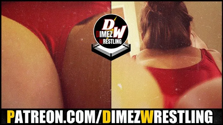 Dimez Wrestling - Gym Battles 5 Faith ends her loser partner with her ass