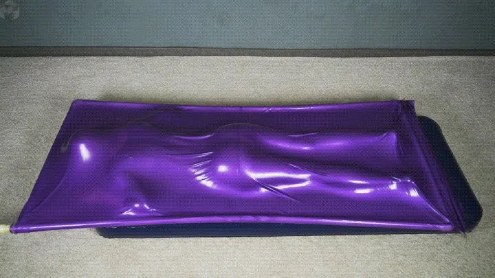 Vacuum Dreams - Butt flogging on a mattress in a purple vacuum bed
