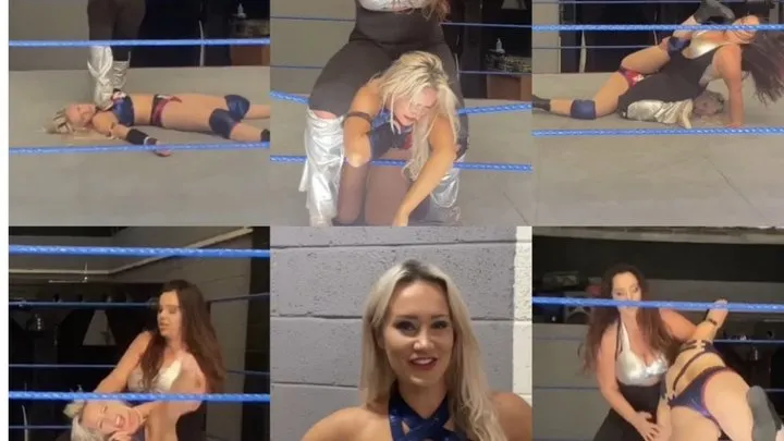 Nadia Sapphire - Chardonnay vs Nadia sapphire (scissor holds, iron claw, chest sitting )