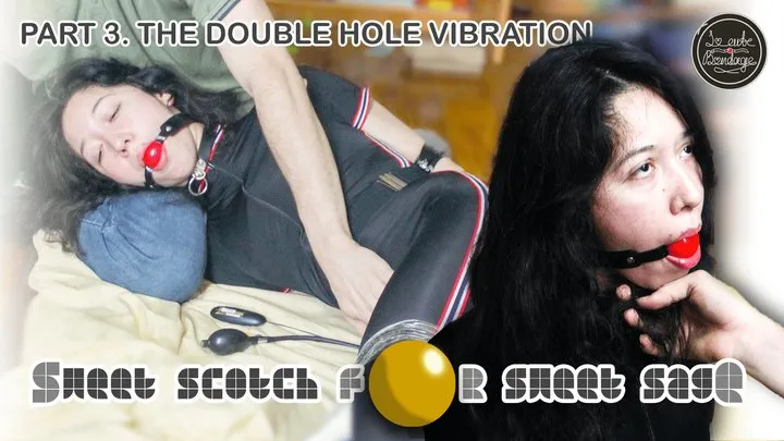 So Cute Bondage - Sweet Scotch for Sweet Sage - Part 3 - The Double Hole Vibration (Sage Scotched, Ballgagged, Tits Massaged, Clitoris Massaged and with Inflatable Vibrator and Magic Wand Vibrated)