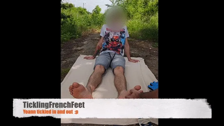 Tickling French Feet - Yoann tickled in and out (Full HD)