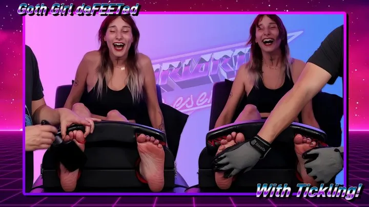 Random Sole Encounters - Tough Goth Girl DeFEETed with Tickling!