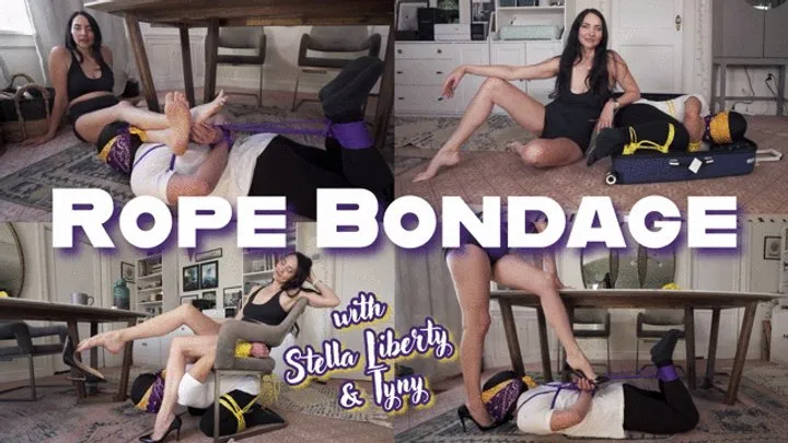 Stella Liberty - Rope Bondage with Tyny and Stella Liberty - 4K MP4