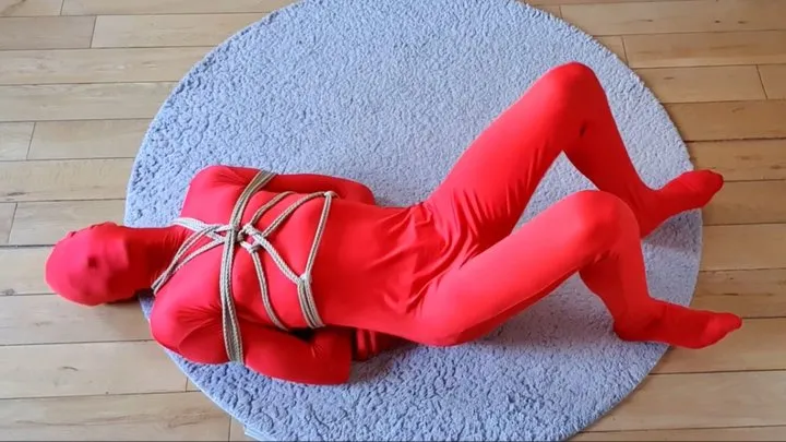 Selfbound - Boxtied self bondage in spandex
