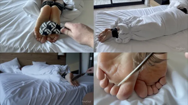 Romy Fetish - Ticklish present in the hotel room