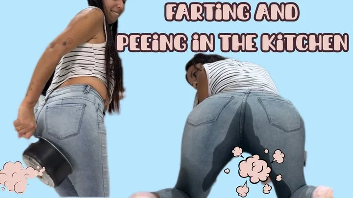 Jasmine01s - Farting and peeing in the kitchen