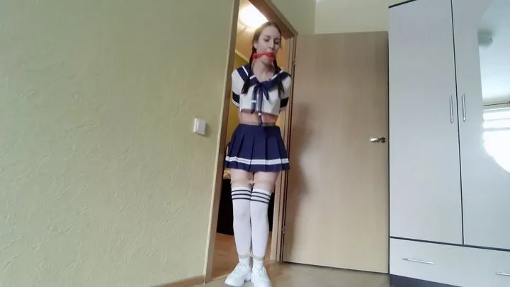 Bondage Dreams - Ness_Bondage school-girl_Gagging_Hopping_Tr7_Ordro_Part 1