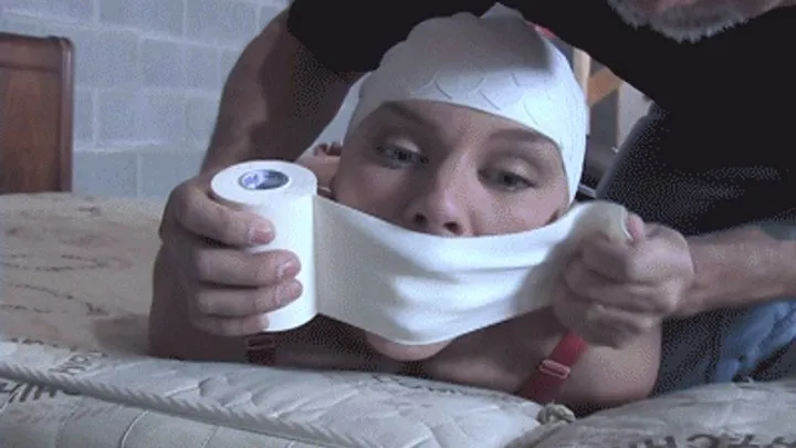 Old School Ties By Steve Villa - d2504GRAY-Mmmmppphh! He wrapped my mouth so Tight!