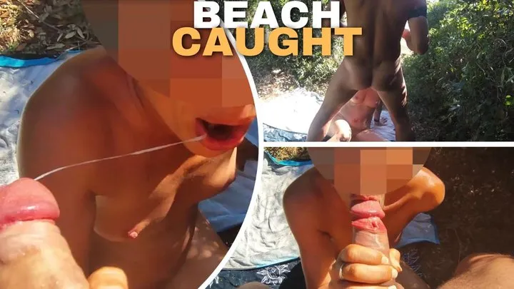 Miss Creamy - French Girl Sucking Amateur on Nude Beach public in Greece to stranger with cumshot - MissCreamy