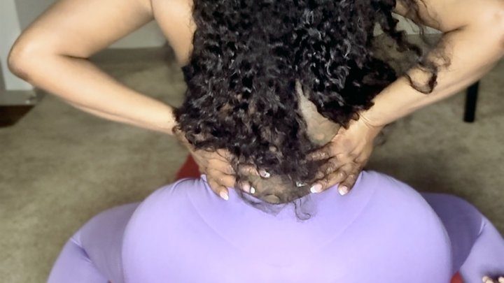 Blackzeusskingdom - Goddes Performs Sweaty Smotherbox Yoga on Slaves Face