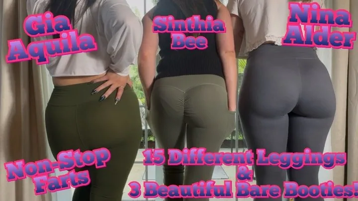 Fetish Nature Films - Non-Stop Farts from Gia, Sinthia and Nina Alder!