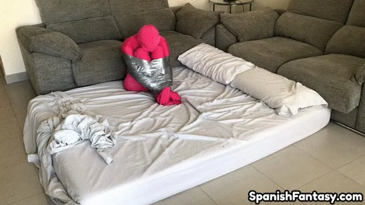 Spanishfantasy - Zentai girl duct taped #6