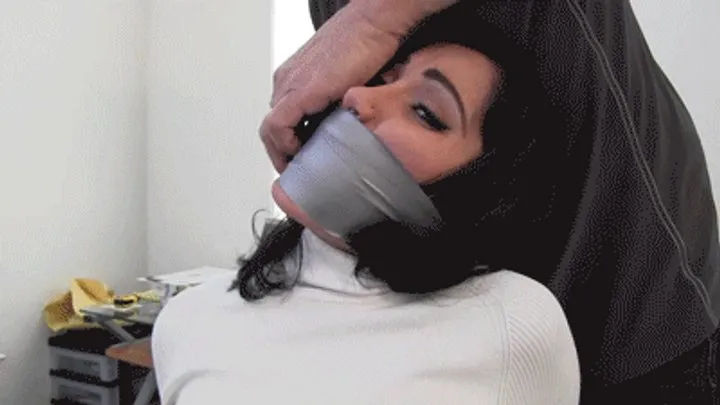 Girl Next Door Bondage - d2504SAHRYE-Latina School Teacher taped up in her panty girdle
