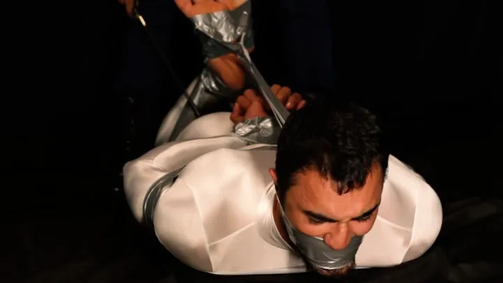 Tied Man Brasil - MY SLAVE KHAL: SILVER TAPE - PART 2