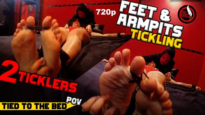 Red Light Tickling - Tickling feet POV: Ticklish Bambi Restrained and Tickled by 2 Merciless Ticklers | Tickle Domination 720p