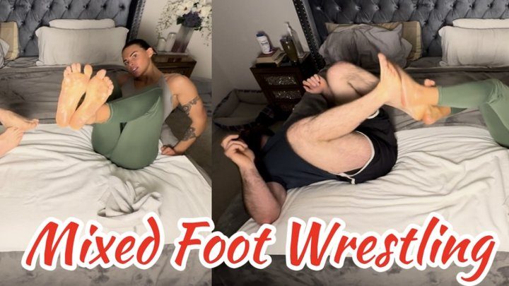 Temptress Lexa - Mixed Wrestling Feet Fight