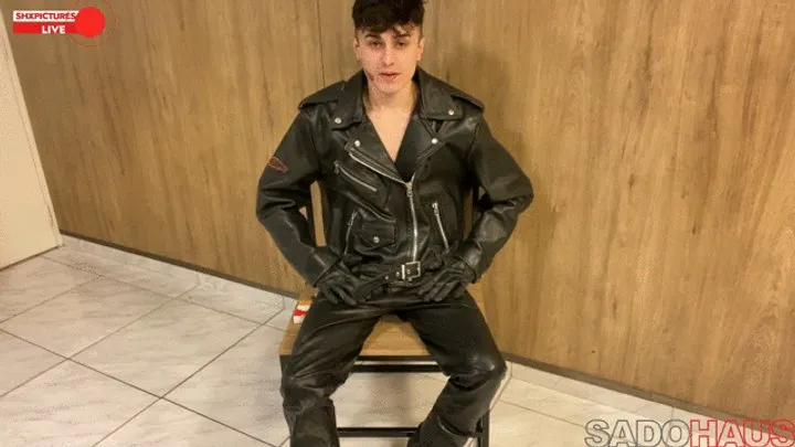 Sadohaus - Live Interrupted: Stalker Wraps Leather Boy And Milks Him