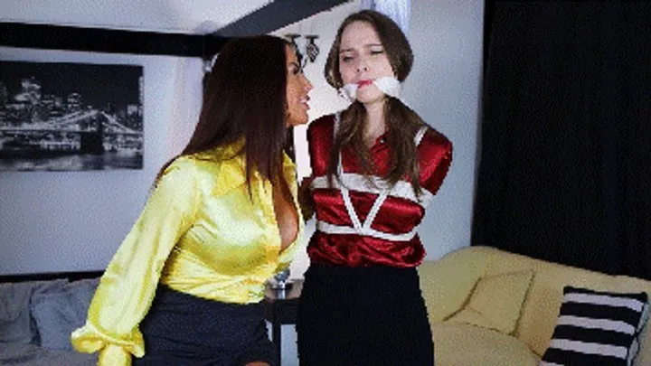 Hollyrope Omega - Collaboration between Bound by Bhowani and Hollyrope: Chloe and Charlie Monaco tied and gagged in the office