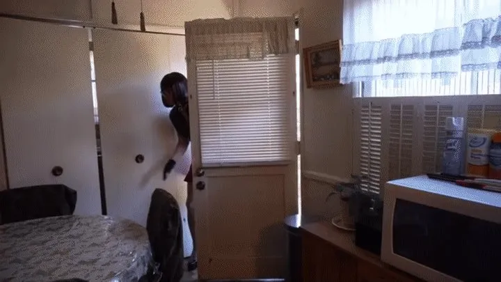 Trannies In Trouble - Sneak Thief Jessica Kat Gets Caught and Cums with The Hitachi