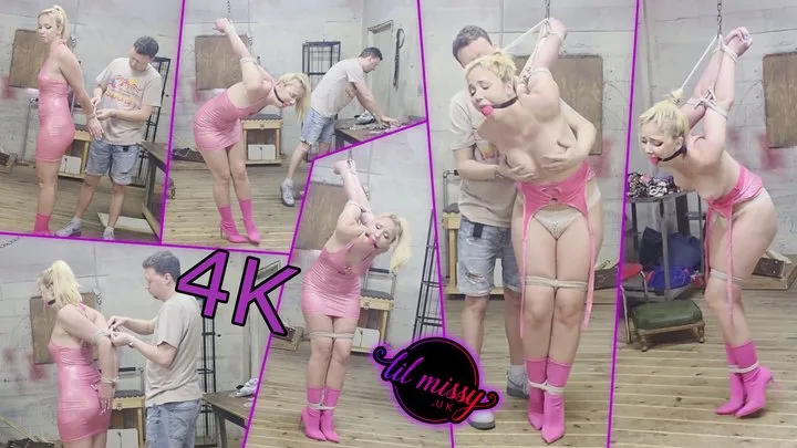 Lil Missy Uk Store - Lil Missy UK is Stripped and strictly strappadoed in pink 4K