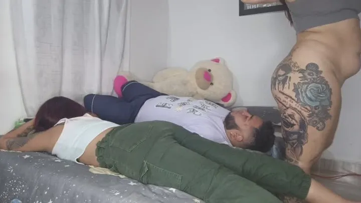 Latinamanyfetish - I bring my girl and my slave together here to give them my best farts I give my slave farts in his face and mouth and I give my girl farts in her lap