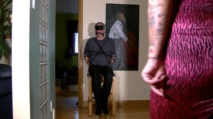She Licks His Feet - Our prisoner's bare feet