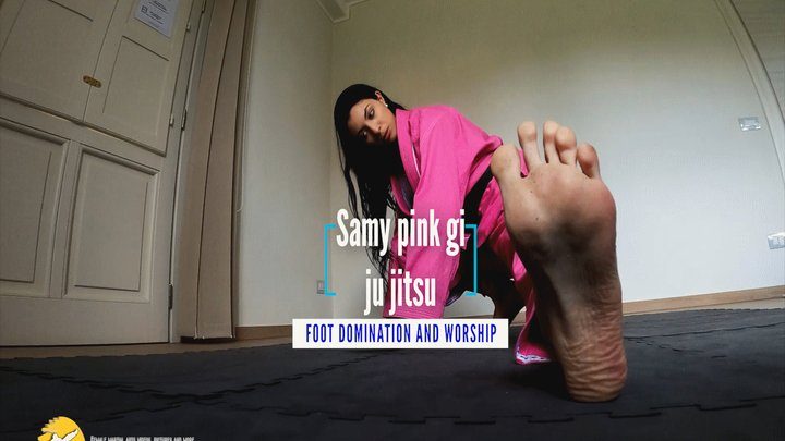 Martial Fetish - Samy pink gi ju jitsu foot domination and worship