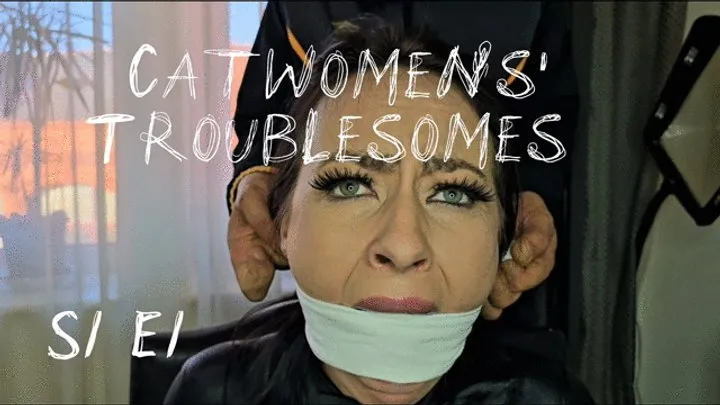 Blackswann Productionsuk - Catwomens' Troublesomes - Ep1, bondage, excessive drooling and lots of gagtalk