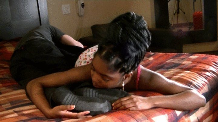 She Licks His Feet - Foot love with Fancie, part 1