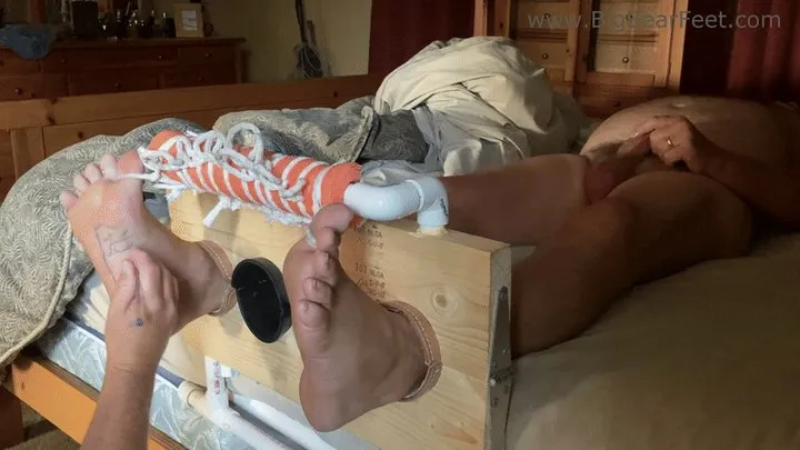 All Male Tickling Dungeon - Im1n2ft - Tickled to Orgasm XI - foot stocks, pen to the feet, tickling and jacking off