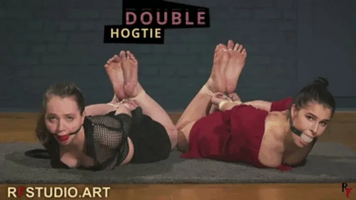 Rf Studio Production - Pandora and Arina - Double Barefoot Hogtie and Ballgags (FULL HD MP4)