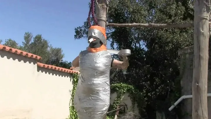 Supertight Bondage Challenges - The Spain Files - Ultra Double Layer Mummification in the Sun for Maya - Part 2 wmv HD