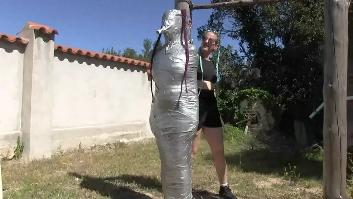 Supertight Bondage Challenges - The Spain Files - Ultra Double Layer Mummification in the Sun for Maya - Full Clip mp4 SD