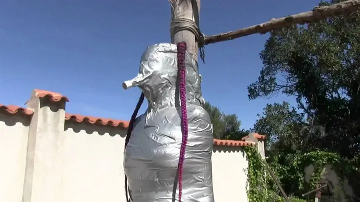 Supertight Bondage Challenges - The Spain Files - Ultra Double Layer Mummification in the Sun for Maya - Full Clip mp4 HD