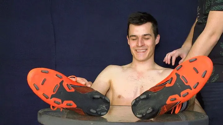 Male Foot Video - Handsome Young Guy Gets His Feet & Armpits Tickled