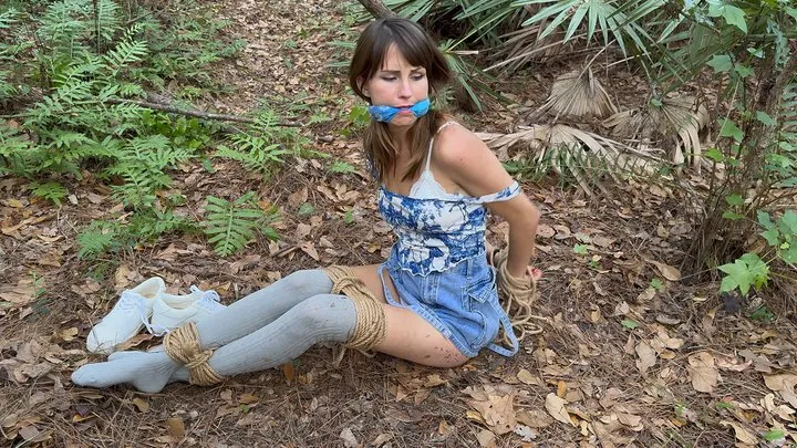 Zura Moonleaf - Amateur College Detective Captured and Tied – Knee Socks, Gags, and Escape Struggles