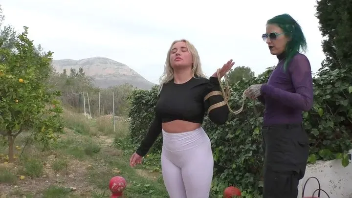 Tied In Public - Zoey Ziptie 72h Extreme Challenge - Chapter 14 - Bondage Walk & Outdoor Training- Part 1 wmv HD