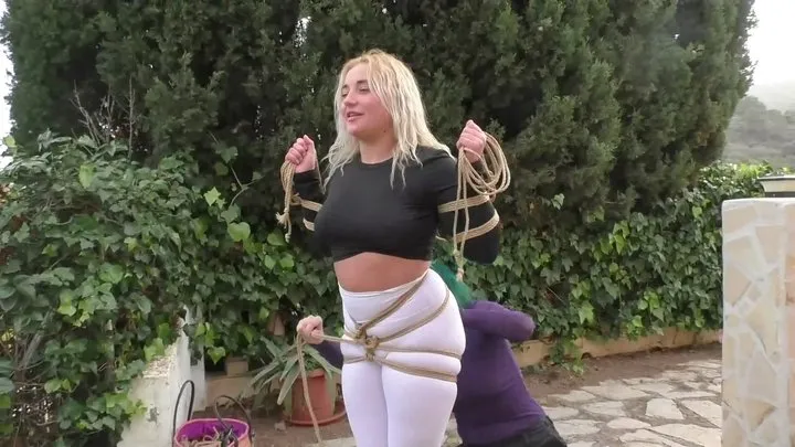 Tied In Public - Zoey Ziptie 72h Extreme Challenge - Chapter 14 - Bondage Walk & Outdoor Training- Part 1 mp4 HD