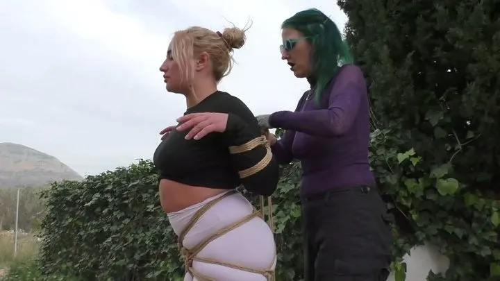 Tied In Public - Zoey Ziptie 72h Extreme Challenge - Chapter 14 - Bondage Walk & Outdoor Training- Part 2 wmv SD