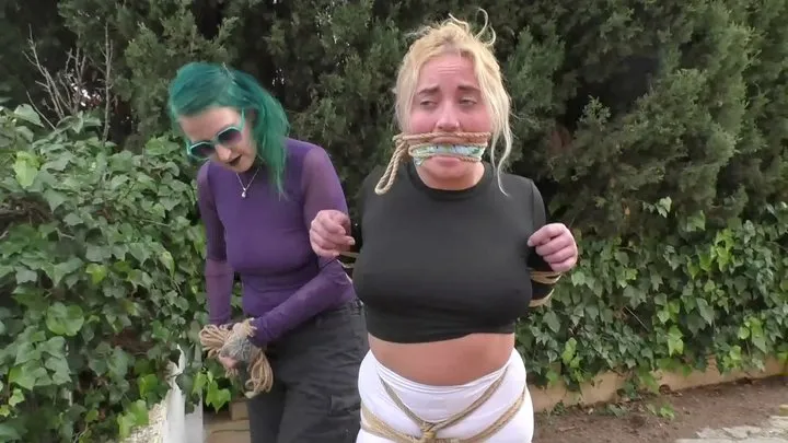 Tied In Public - Zoey Ziptie 72h Extreme Challenge - Chapter 14 - Bondage Walk & Outdoor Training- Part 2 wmv HD