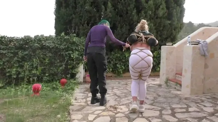Tied In Public - Zoey Ziptie 72h Extreme Challenge - Chapter 14 - Bondage Walk & Outdoor Training- Part 3 wmv HD