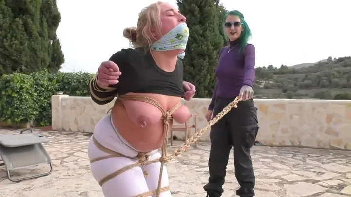 Tied In Public - Zoey Ziptie 72h Extreme Challenge - Chapter 14 - Bondage Walk & Outdoor Training- Full Clip mp4 SD