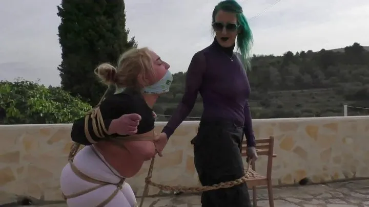 Tied In Public - Zoey Ziptie 72h Extreme Challenge - Chapter 14 - Bondage Walk & Outdoor Training- Full Clip mp4 HD