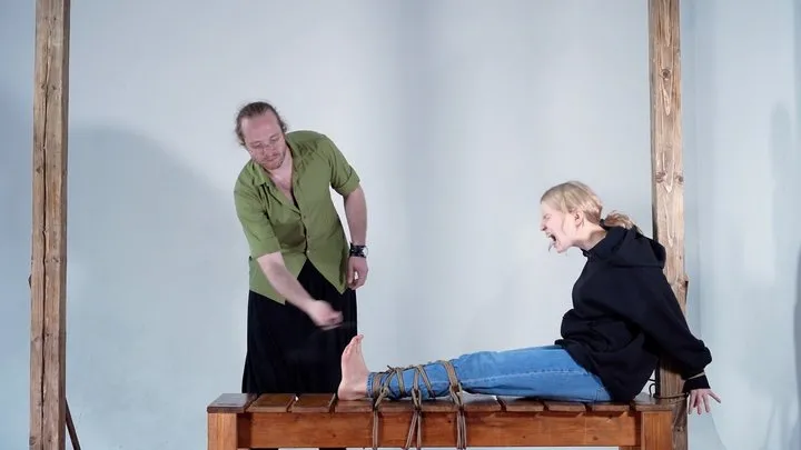 Bondagio - BRUTAL FEET DESTROYING: YOU ARE TOO SOFT FOR MY BASTINADO! (HD)