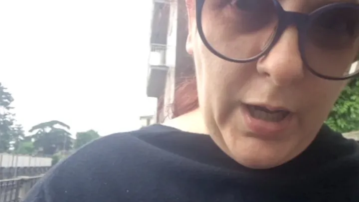 Nicoletta Embassi - Nicoletta, Walking in the Rain on a Morning When Her Stomach Gave Her an Unforgettable Surprise Due to a Heavy Dinner the Night Before 4K