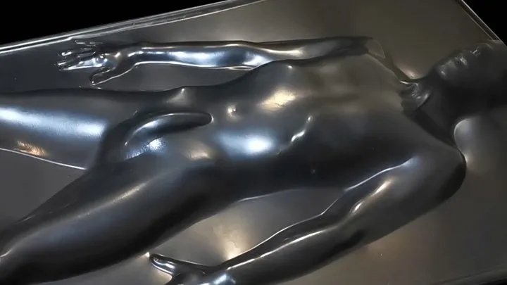 Encasedlatex - Sealed in the skintight black vacbed