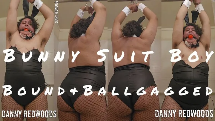 The Danny Cryptid Corner - Bunny Suit Boy Bound and Ballgagged 1080p